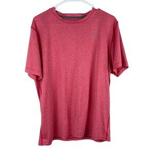 Reebok Athletic Core T Shirt Mens Size M Red Short Sleeve Active Reflective Logo